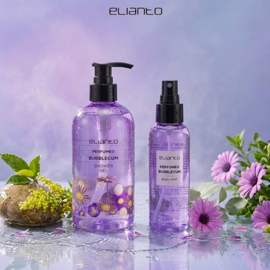 Elianto Perfumed Shower Gel and Body Mist Set - Scented Refreshing Duo
