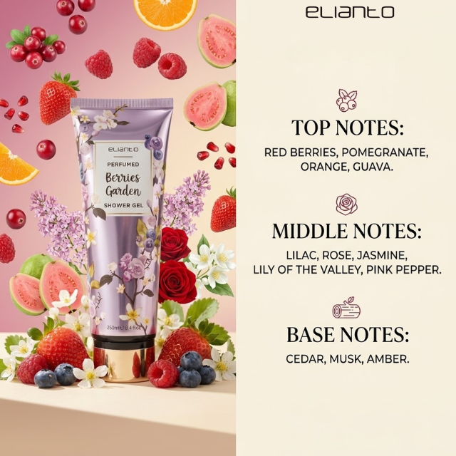Elianto NEW Perfumed Garden Shower Gel