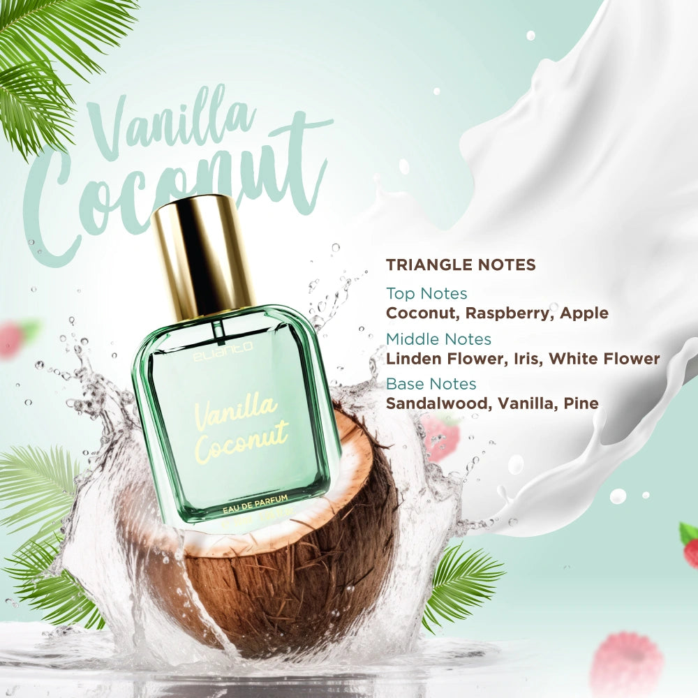 Vanilla Coconut EDP by Elianto – long-lasting sweet and exotic women's perfume