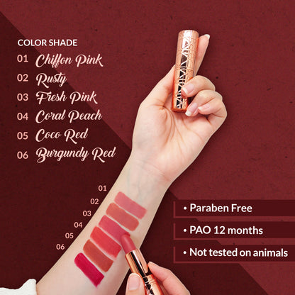 Elianto Coco Red 05 Velvet Crush Lipstick