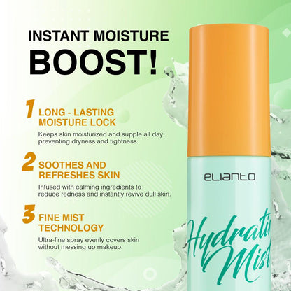Elianto Hydrating Mist – Refreshing Facial Spray for Instant Skin Hydration and Glow