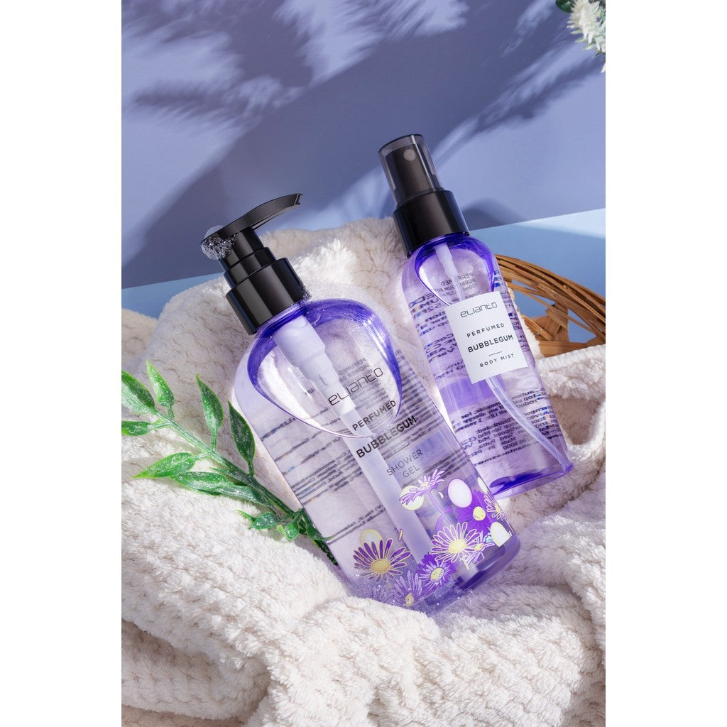 Elianto Bubblegum Shower Gel & Body Mist Set – Fun, nostalgic bubblegum scent for a playful and sweet fragrance experience