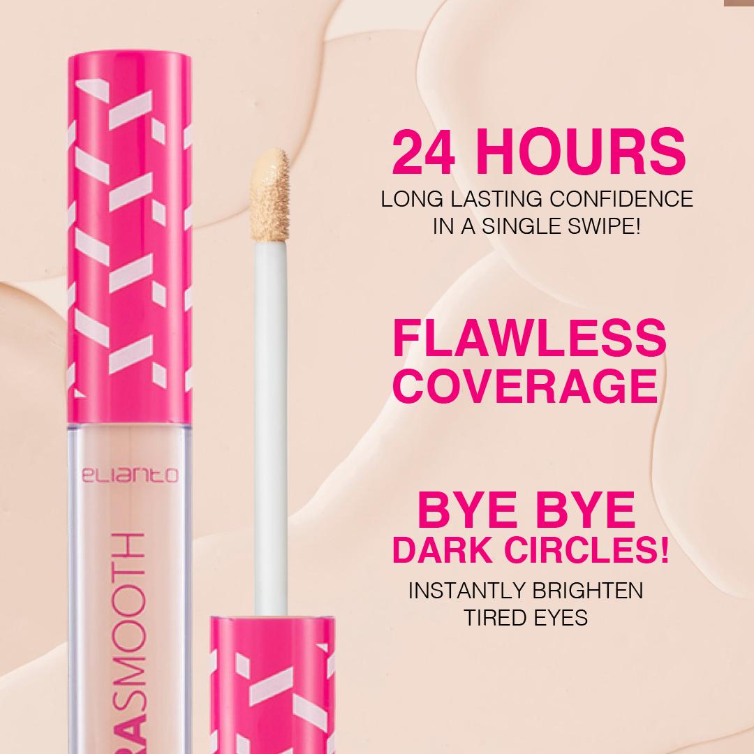 Elianto Ultra Smooth Concealer – Brighten Under Eyes, All Day Wear
