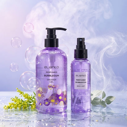 Elianto Perfumed Shower Gel and Body Mist Set - Scented Refreshing Duo