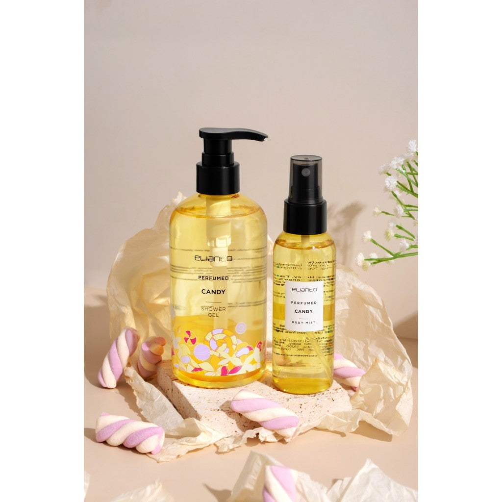 Elianto Candy Shower Gel & Body Mist Set – Playful sweet candy scent for a fun and refreshing body care experience