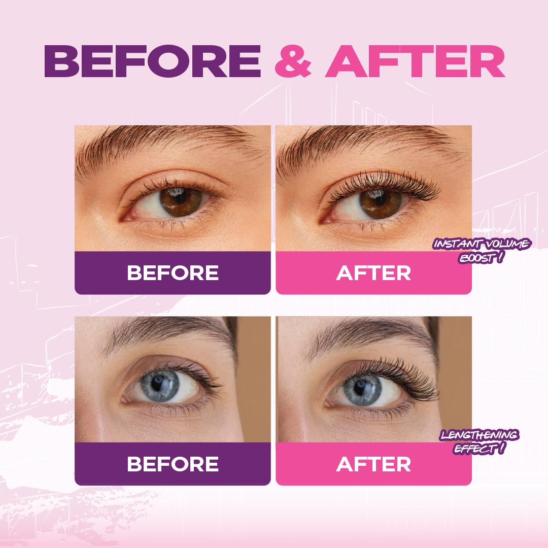 Elianto Vollash Mascara - Waterproof & Long-Lasting Mascara