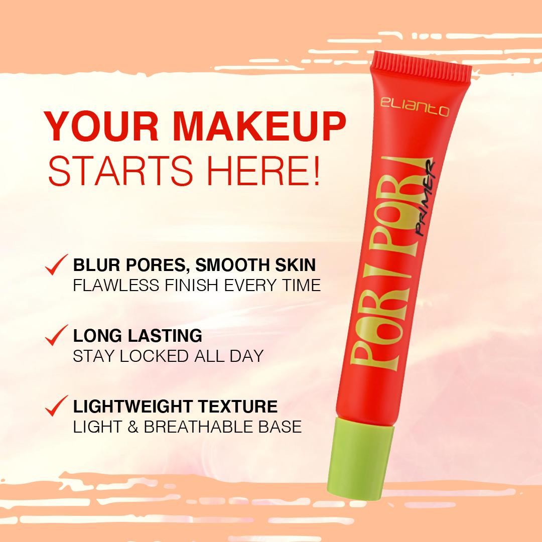 Elianto Pori Pori Primer - Lightweight Pore Minimizer for Long-Lasting Matte Look
