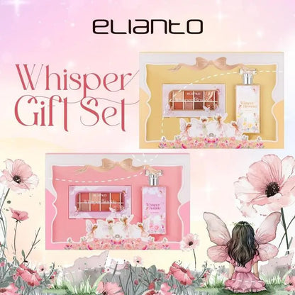 Elianto Whisper Gift Set – Perfume & 10 Color Eyeshadow, Perfect Gift for Her
