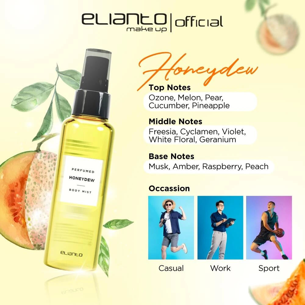 Honeydew Body Mist - Elianto - soft sweet with pineapple notes