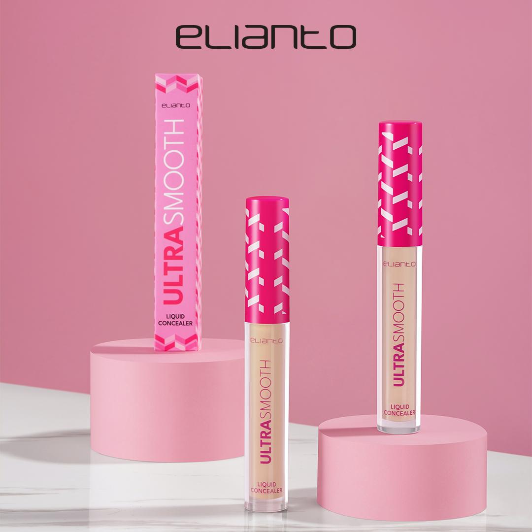 Elianto Ultra Smooth Liquid Concealer for flawless coverage and imperfections with a lightweight finish