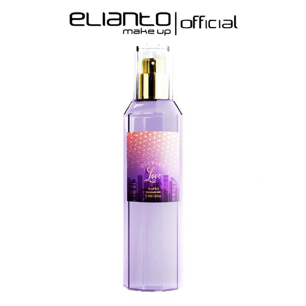 Glowing Love Fragrance Mist bottle with floral and citrus scent – romantic and refreshing body spray for everyday elegance