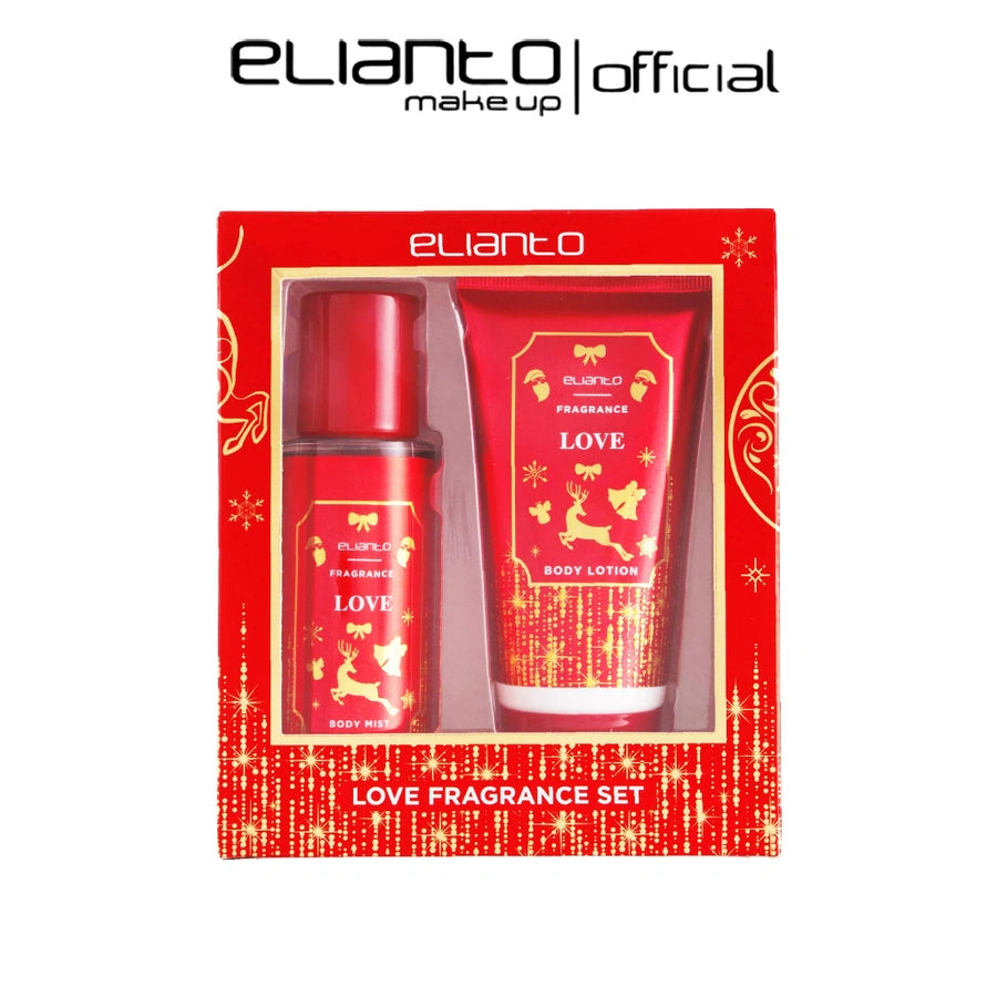 Elianto Body Mist and Body Lotion Fragrance Love Set – Romantic scent skincare duo with moisturizing lotion and long-lasting mist