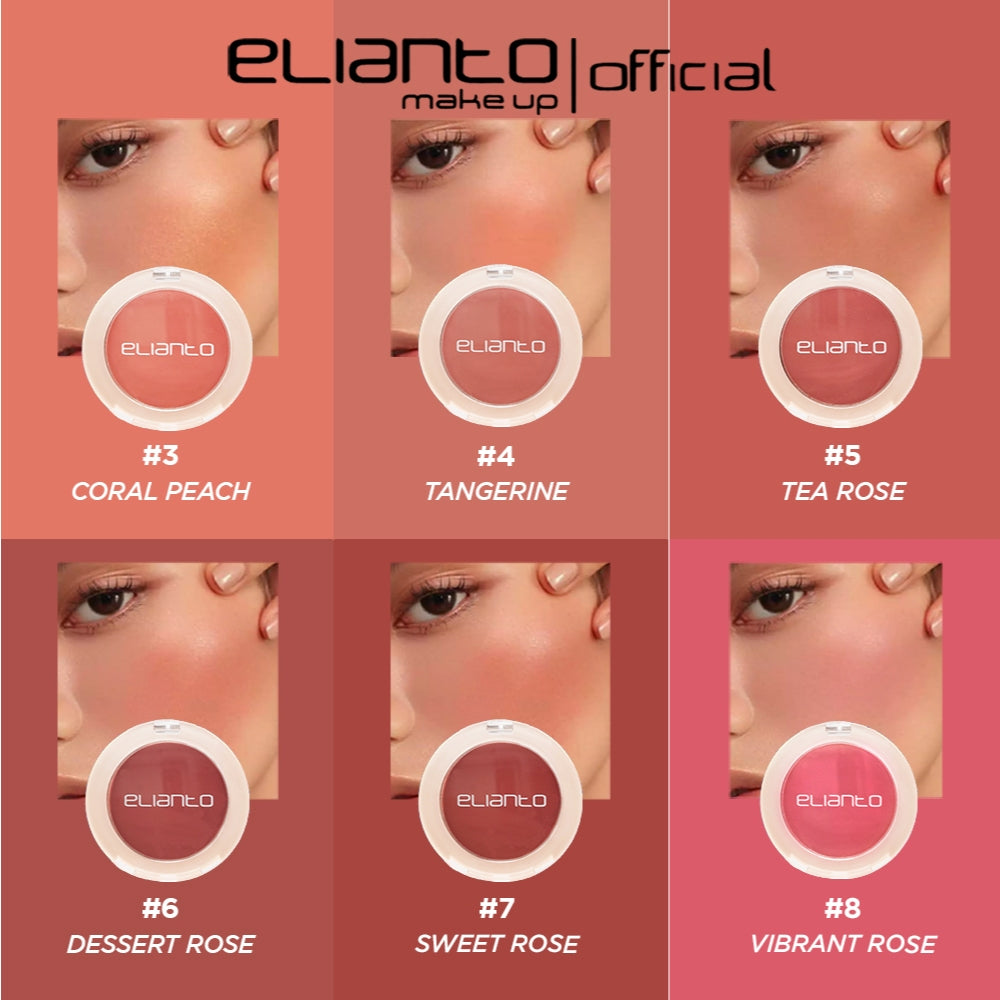 Elianto Mono Blush – Everyday Blusher for Fresh, Youthful Glow