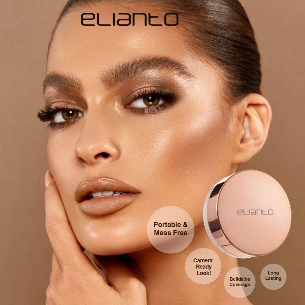 Elianto HD Foundation + 3D Cushion – Poreless, Full Coverage & Long Lasting for Flawless Skin