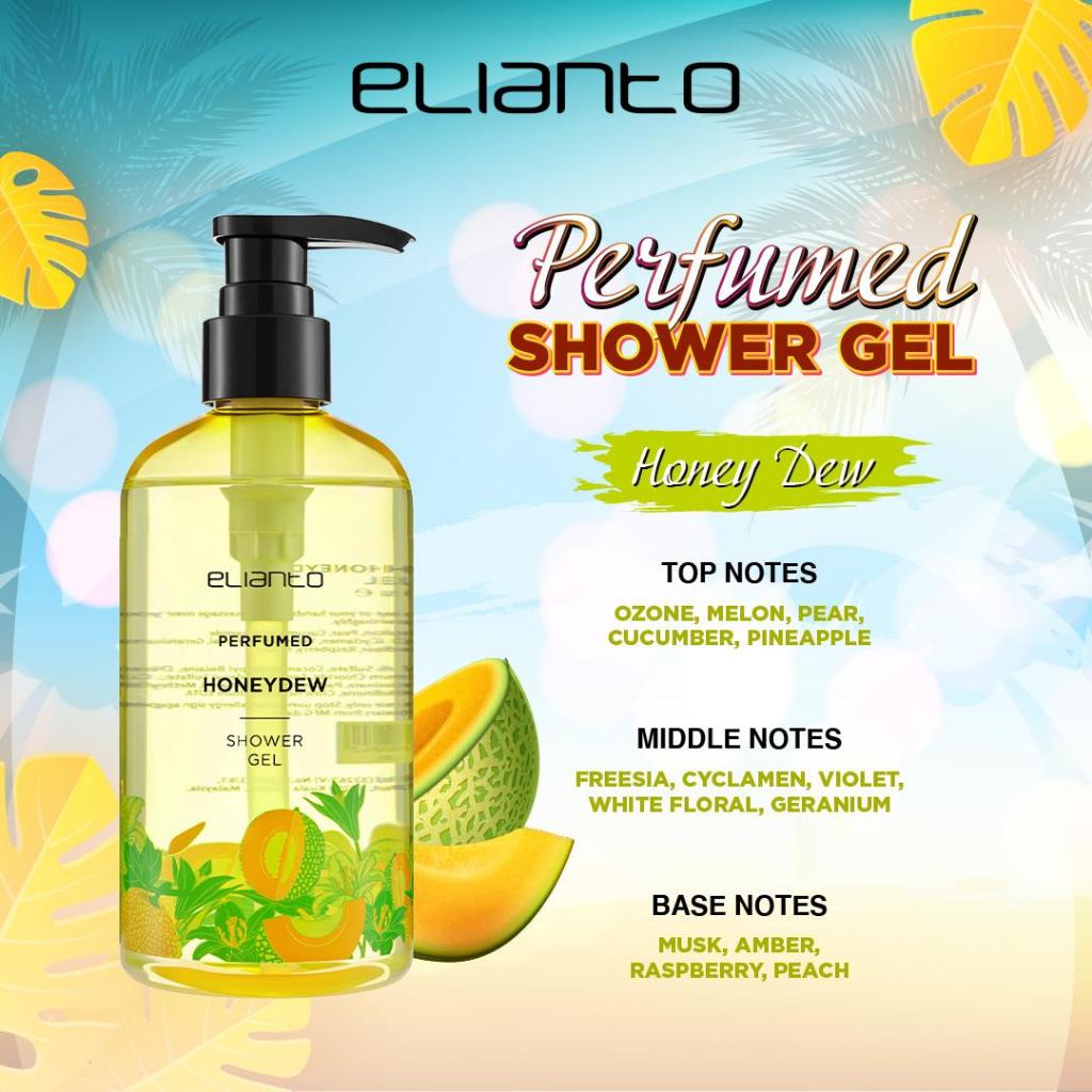 Elianto Long-Lasting Fragrance Shower Gel - Daily use scented body wash for Unisex
