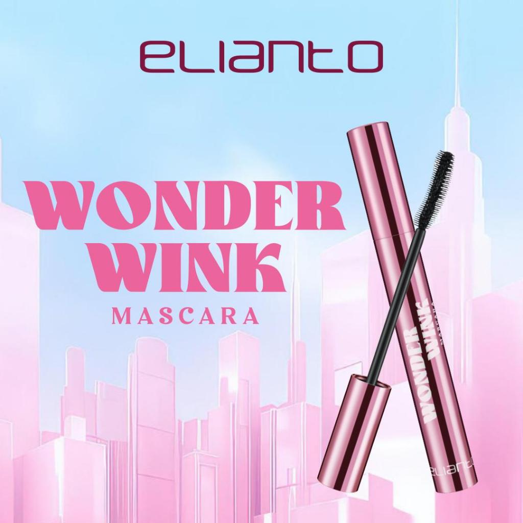 Elianto Wonder Wink Mascara –  Volumizing & Lengthening Mascara for Long, Curled Lashes