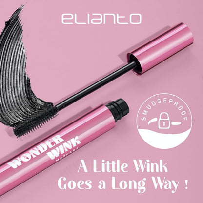 Elianto Wonder Wink Mascara –  Volumizing & Lengthening Mascara for Long, Curled Lashes
