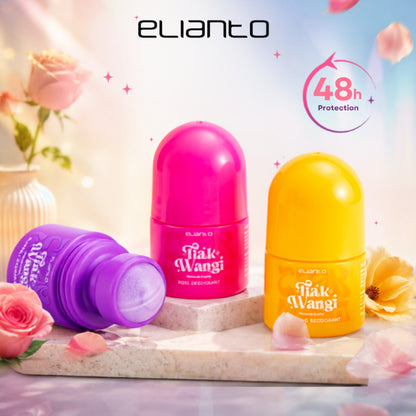 Elianto Deodorant Tiak Wangi (Niacinamide & Cooling Rose/Bluebell/Blooming)