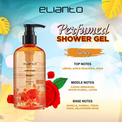 Elianto Long-Lasting Fragrance Shower Gel - Daily use scented body wash for Unisex