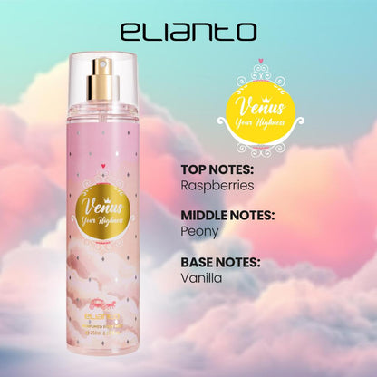 Elianto Fairyland Perfumed Body Mist Fragrance Perfume (250ML) - Spray for Layering & Everyday Use