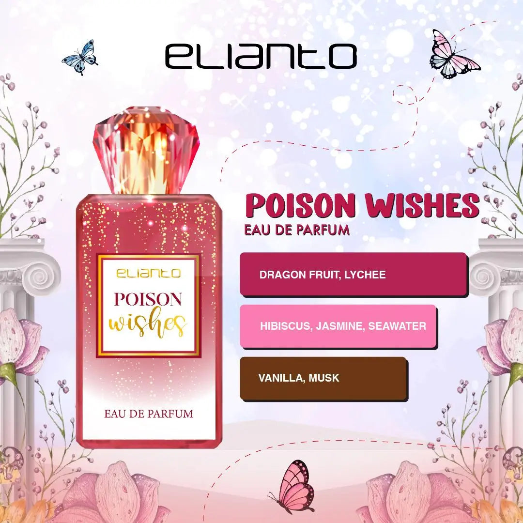 Elianto Wishes Eau De Parfum -Long-Lasting, Versatile scent for Day & Night Wear