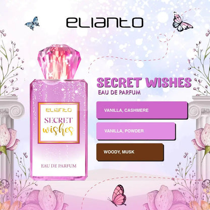 Elianto Wishes Eau De Parfum -Long-Lasting, Versatile scent for Day & Night Wear
