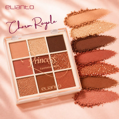 Elianto 9 Pallette Princess Eyeshadow (Pigmented Colors)