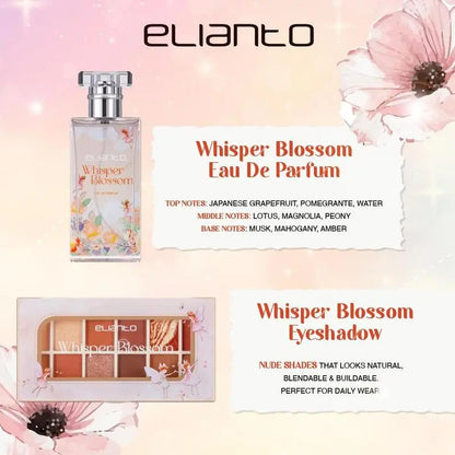 Elianto Whisper Gift Set – Perfume & 10 Color Eyeshadow, Perfect Gift for Her