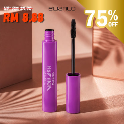 Elianto Vollash Mascara - Waterproof & Long-Lasting Mascara