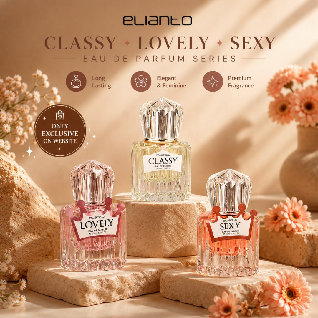 Elianto Queen Eau De Parfum - Women’s Perfume for Daily Wear, Fresh Floral Fruity Scent
