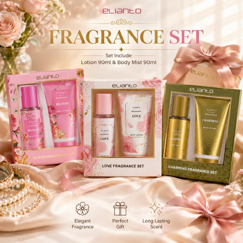 Elianto Fragrance Body Care Set – Body Mist & Body Lotion Duo for Long-Lasting Scent & Hydration