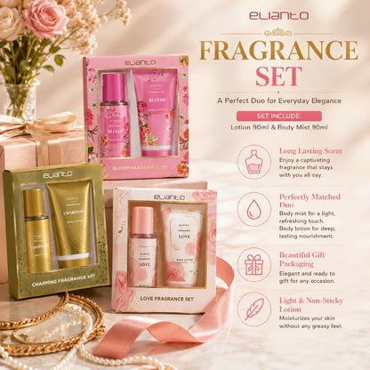 Elianto Fragrance Body Care Set – Body Mist & Body Lotion Duo for Long-Lasting Scent & Hydration