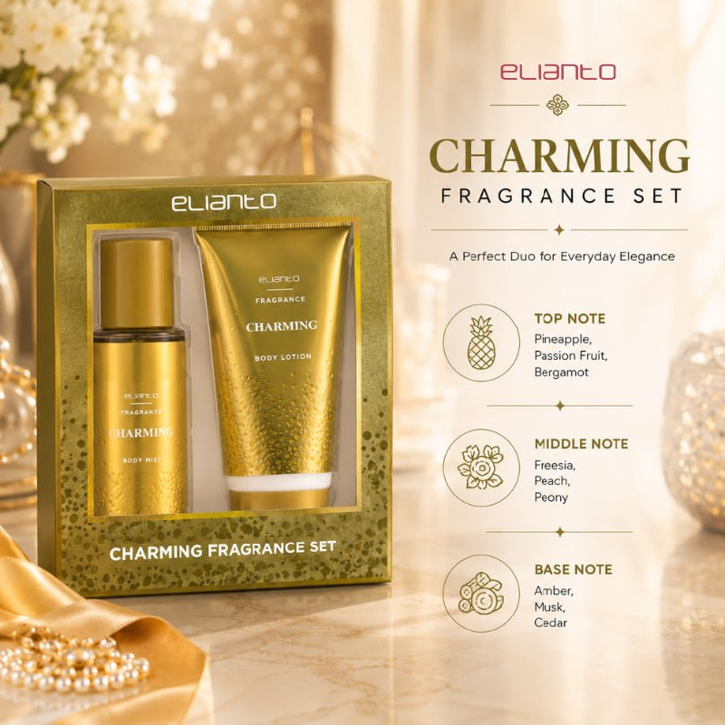 Elianto Fragrance Body Care Set – Body Mist & Body Lotion Duo for Long-Lasting Scent & Hydration
