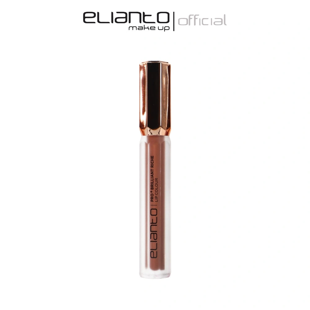 Elianto Brilliant Riche 03 Peach Beige – everyday peach lip color with radiant glow