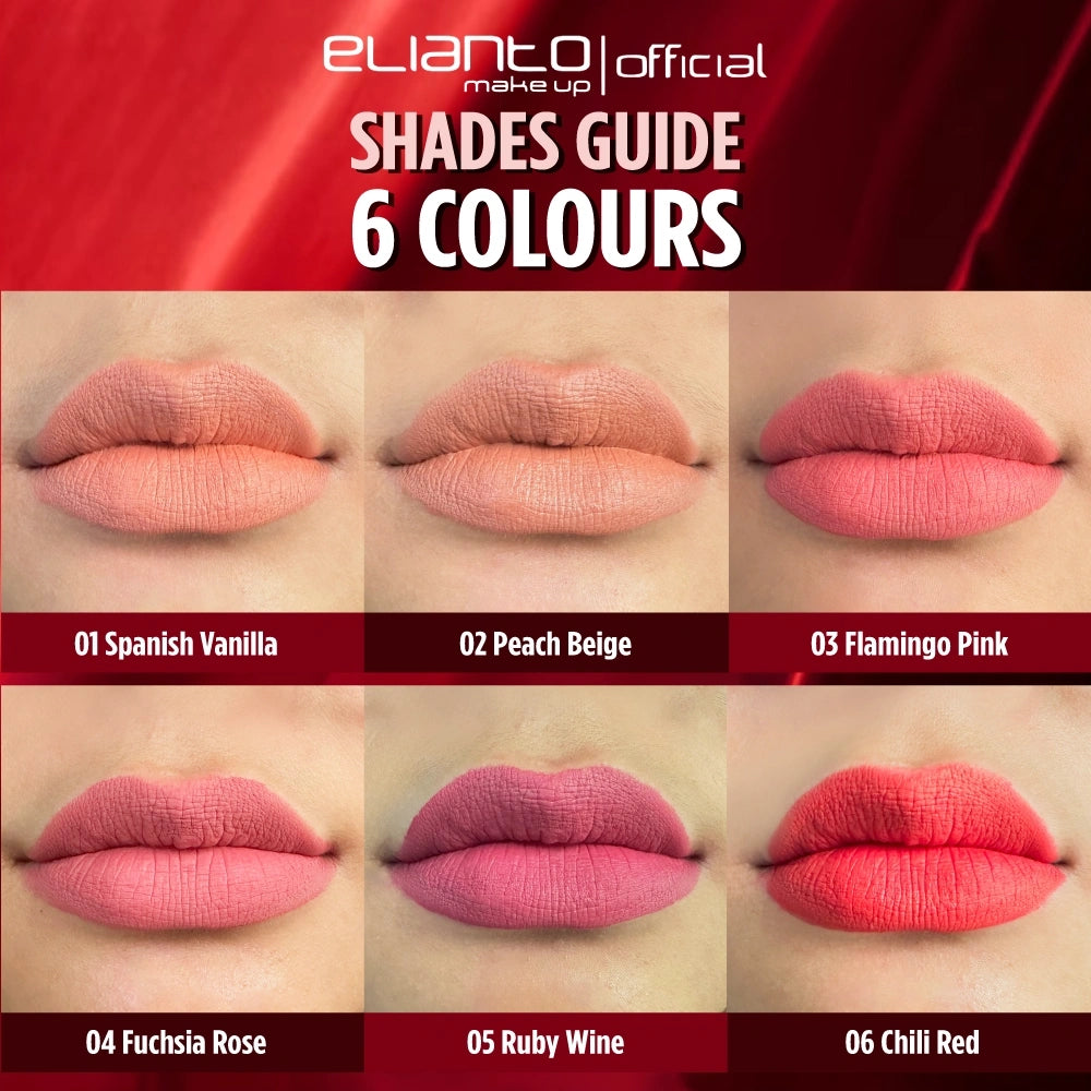 Elianto Brilliant Riche Lipstick – moisturizing lip color with radiant glow