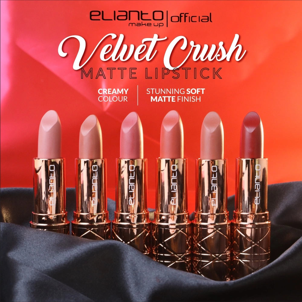 Elianto Velvet Crush Lipstick – smooth, long-lasting matte lipstick